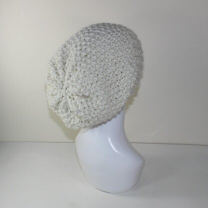 Super Chunky Moss Stitch Slouch Hat