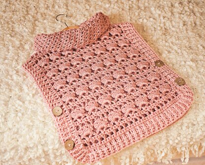 Rose Poncho - Pullover