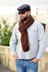 Chestnut unisex chunky knit scarf