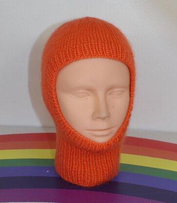 Toddler and Child Simple Aran Balaclava Circular