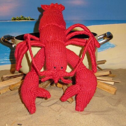 Lottie Lobster  Crustacean Toy knitting pattern