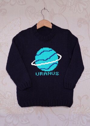 Intarsia - Uranus Chart - Childrens Sweater