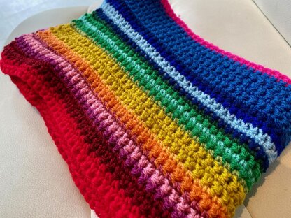 13th Doctor Who Rainbow Scarf Small