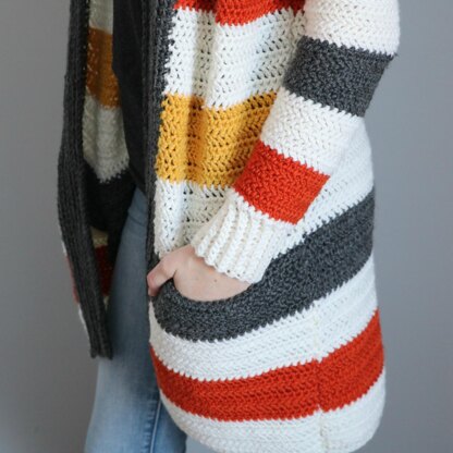 Everyday Striped Cardigan