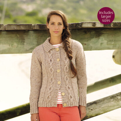 Cardigan in Sirdar Harrap Tweed Chunky - 7902 - Downloadable PDF