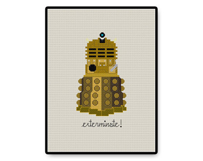 Exterminate! - PDF Cross Stitch Pattern