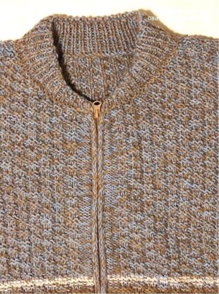 Knitted men's bomber jacket