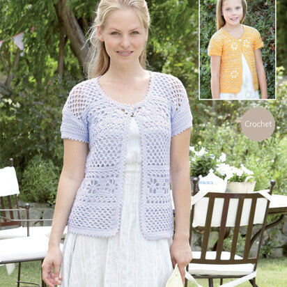 Cardigans in Sirdar Wash 'n' Wear Double Crepe DK - 9741 - Downloadable PDF