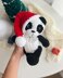 Christmas baby panda