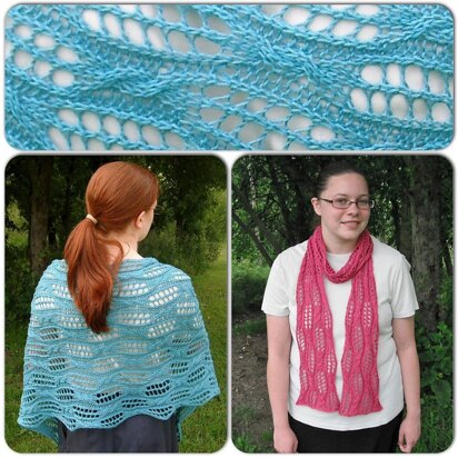 Topsy Turvy Shawl or Scarf