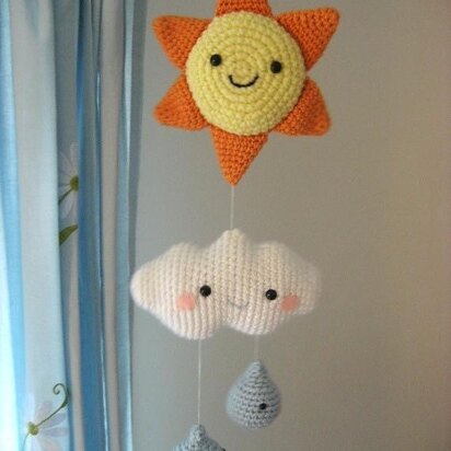 Happy Weather Mobile Amigurumi Pattern