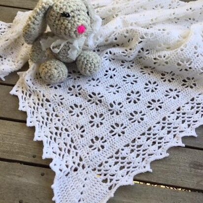 Amanda Christening Baby Blanket