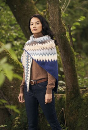 Fairisle Wrap in Rowan Kid Classic PDF