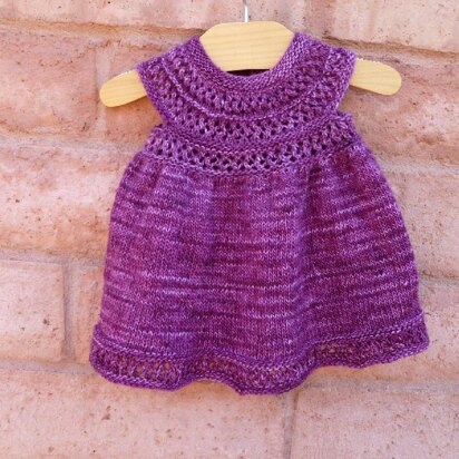 Mischa Baby Dress - knitting pattern