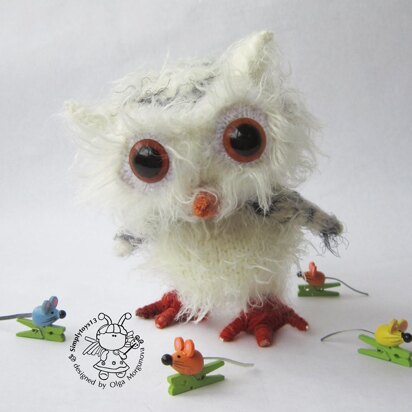 Snowy owl - knitting pattern