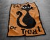 Halloween Cat Orange Blanket Trick or Treat Afghan C2C Crochet How-to