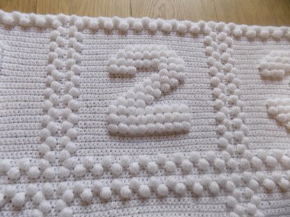 Numbers One Piece Baby Blanket