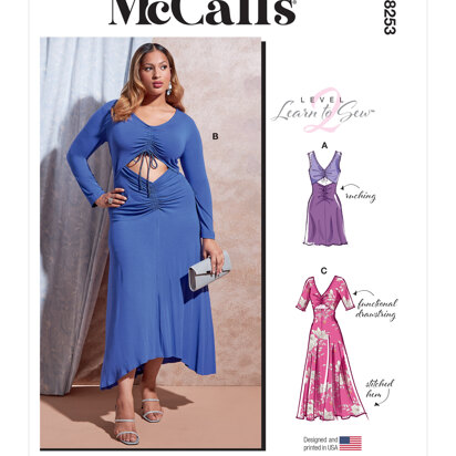 McCall's Misses' and Women's Dresses M8253 - Sewing Pattern