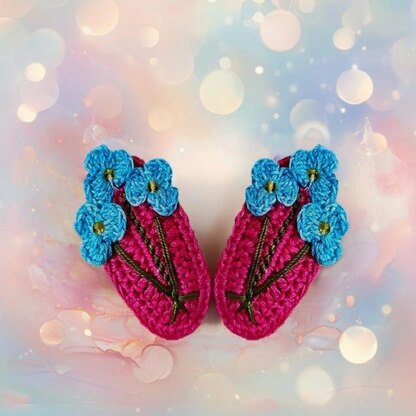 Crochet Mini Fowers Hair Clip Pdf + Video Tutorials