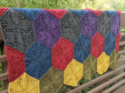 Blooming Hexagons Worsted