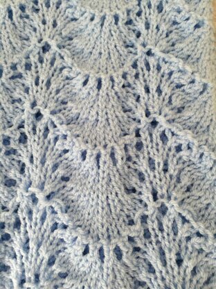 Daisy Lace Baby Blanket - I Like Knitting