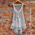 Crochet oversized boho lacy vest.