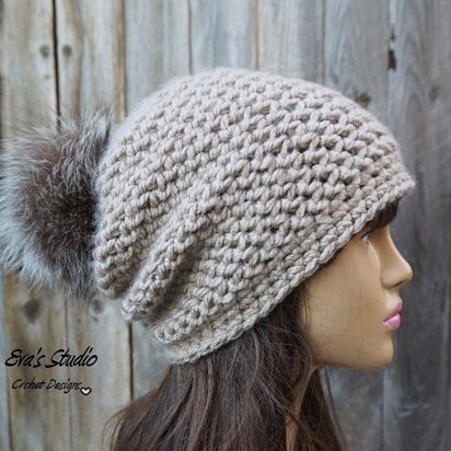 Crochet Slouchy Hat