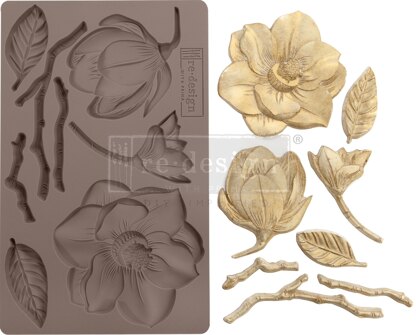 Prima Marketing Re-Design Mould 5"X8"X8mm - Winter Blooms