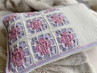 Floral Granny Square Cushion