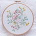 Tamar Bouquet of Flowers Printed Embroidery Kit - 6in