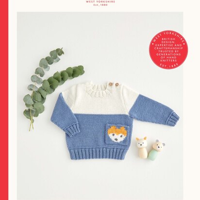 Sirdar 5384 Nordic Fox Pocket Sweater PDF