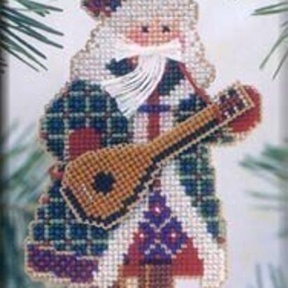 Mill Hill Mandolin Santa Beaded Cross Stitch Kit