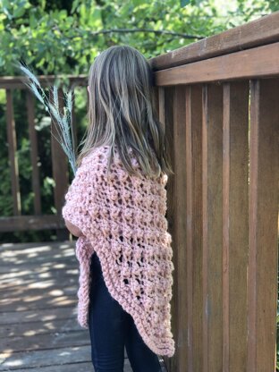 Peach poncho