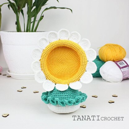 Crochet Pattern of Photo Frame CHAMOMILE