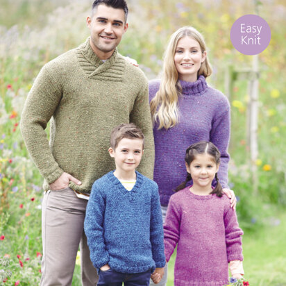 Sweaters in Sirdar Harrap Tweed Chunky - 8105 - Downloadable PDF