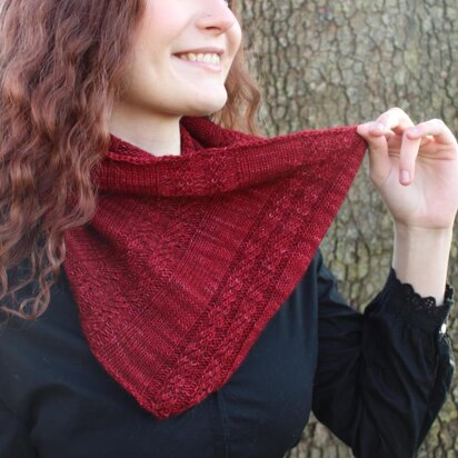 Spiral Rib Cowl in Plymouth Yarn Yakima - F957 - Downloadable PDF