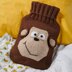 Monkey Hot Water Bottle Cover