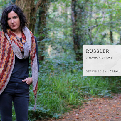 Russler Shawl by Carol Feller - Knitting Pattern For Women in The Yarn Collective