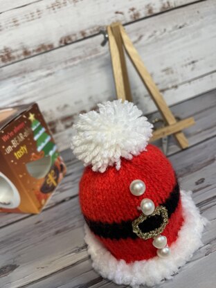 Santa Chocolate Orange Cover Knitting Pattern