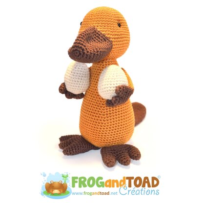 PAYO Papa Platypus Ornithorynque - Eggs Oeufs - Amigurumi Crochet - FROGandTOAD Créations