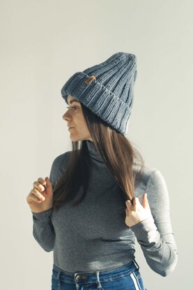 Ribbed Hat and Cowl Scarf - 2x2 High Top Beanie and Snood + Video