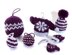Christmas Glamour Mini Bead & Stripe Baubles Pattern