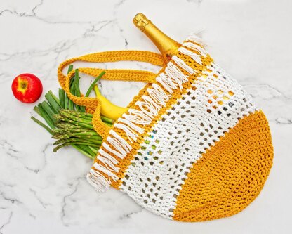 Crochet Boho Grocery Bag