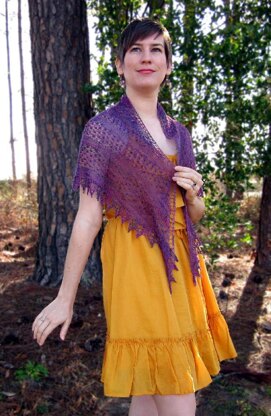 Blackberry Mist Shawl