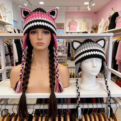 Crochet Pussy Cat Hat