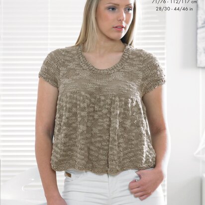 Frilled Top And Frilled Cardigan in King Cole Opium - 4181 - Downloadable PDF