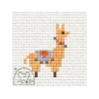 Mouseloft Quicklets - Llama Cross Stitch Kit - 3in