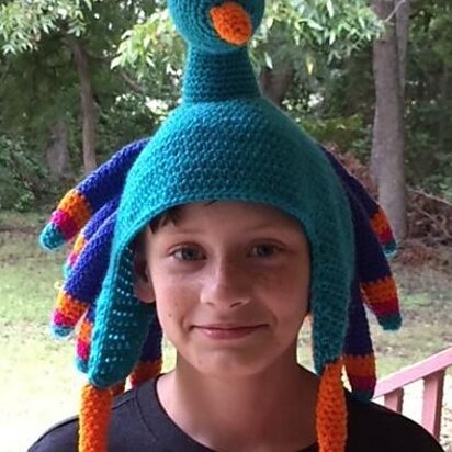 Birdbrain Peacock Hat