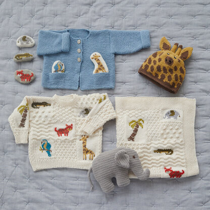Animal Magic - Layette Knitting and Crochet Pattern for Babies in Debbie Bliss Eco Baby Wool by Debbie Bliss