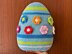 Easter Colorful Egg Pillow Stripes Flowers No Sew